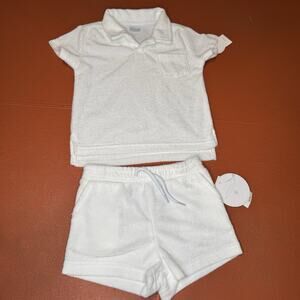 Edgehill Collection Baby Terri Cloth Summer Beach White Set 12/18months NWT